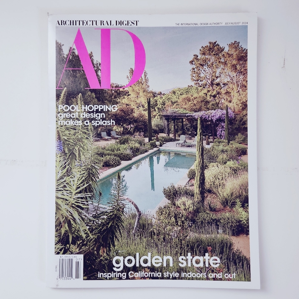 🍭7/$15 Architectural Digest Magazine July/August 2024 Golden State